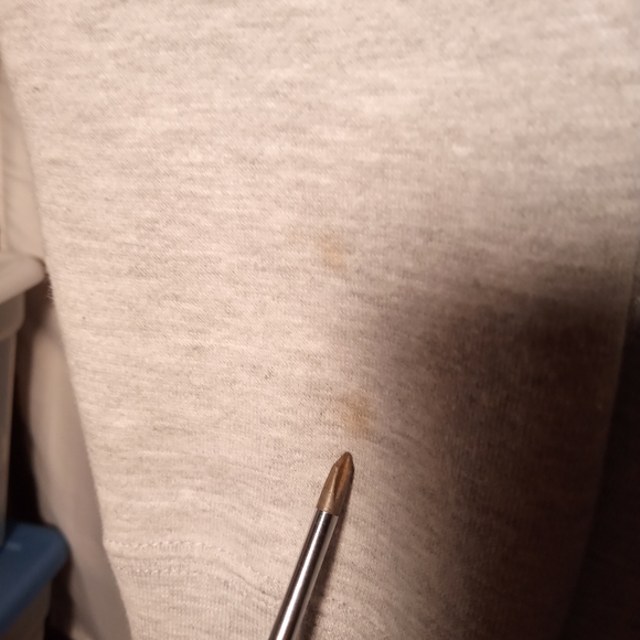 Hoodie Zip-up Fleece Jacket Light Gray - Picture 7 of 8